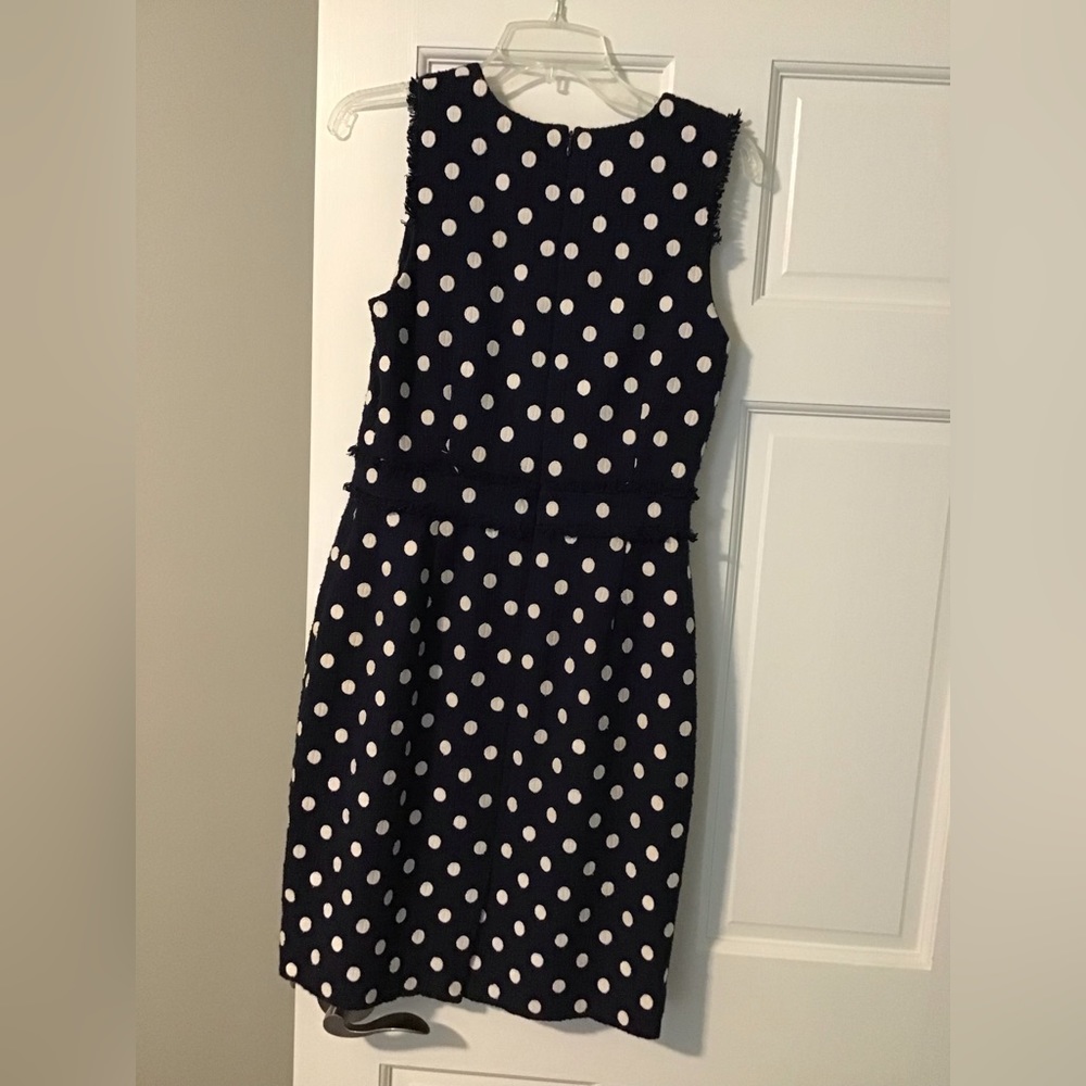 J Crew heavy fabric knee length dress